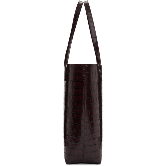 MANSUR GAVRIEL MANSUR GAVRIEL BROWN CROC EVERYDAY TOTE