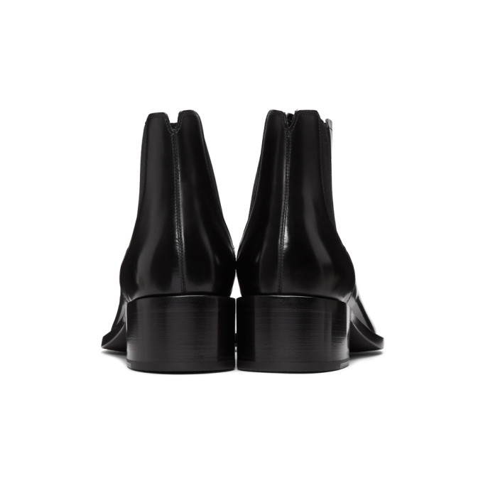 FENDI FENDI BLACK KARLIGRAPHY CHELSEA BOOTS