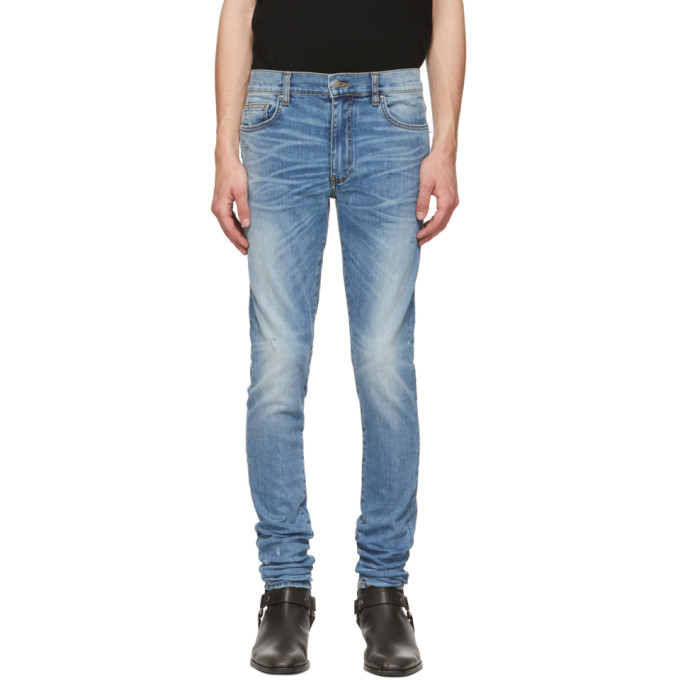 Amiri Blue Stack Jeans In Rsbrosebowl | ModeSens