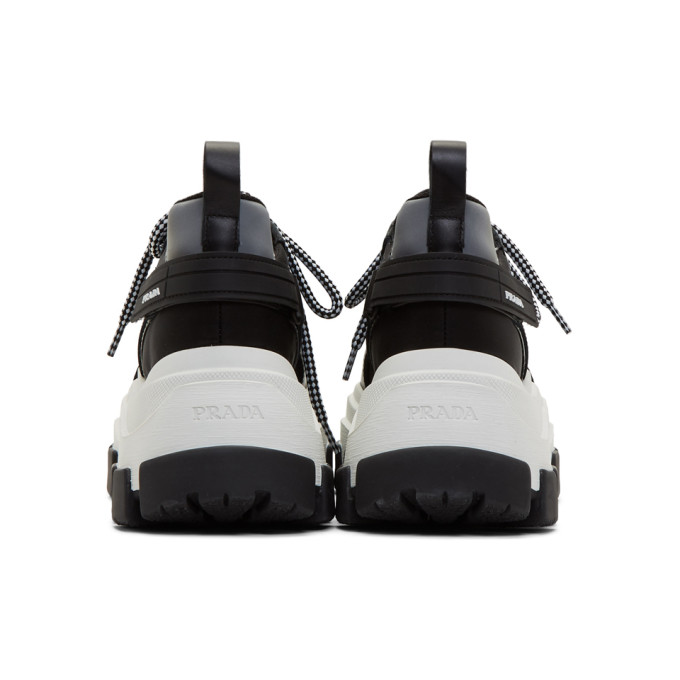 PRADA BLACK & WHITE CHUNKY SNEAKERS