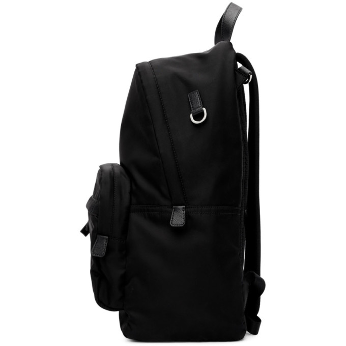 PRADA PRADA BLACK NYLON MONTAGNA BACKPACK