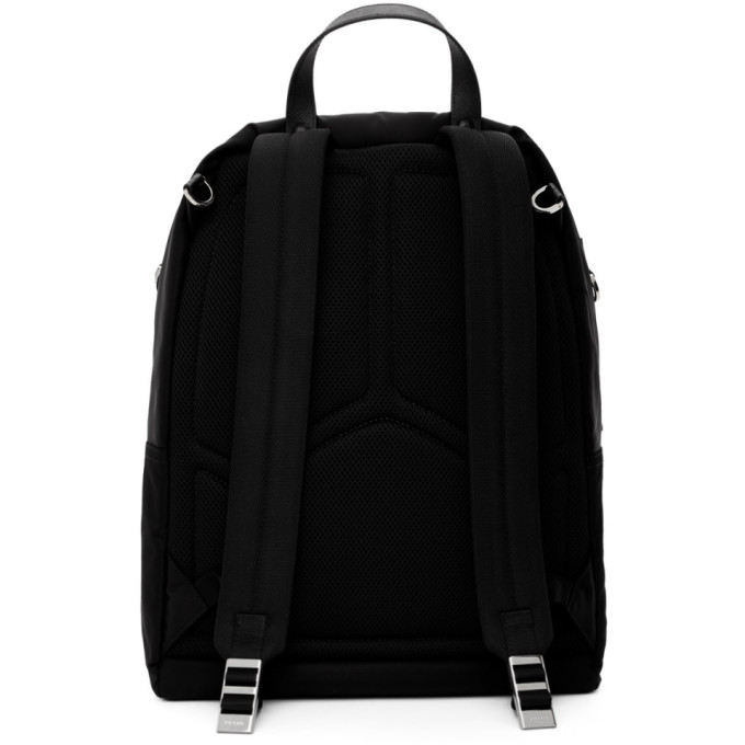 PRADA PRADA BLACK NYLON MONTAGNA BACKPACK