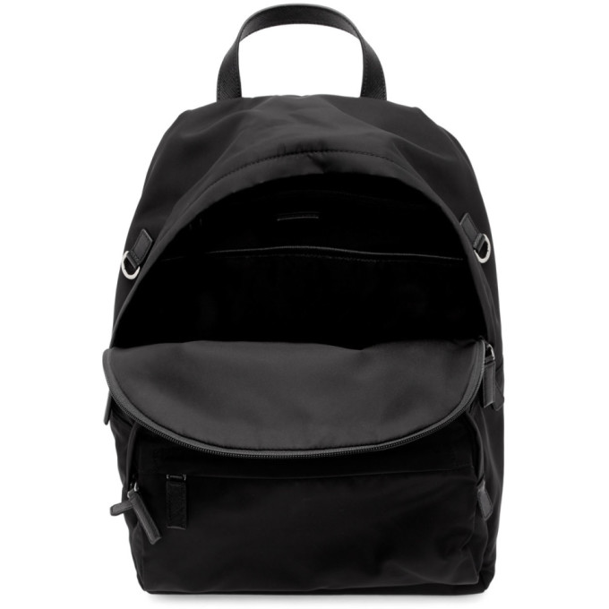 PRADA PRADA BLACK NYLON MONTAGNA BACKPACK