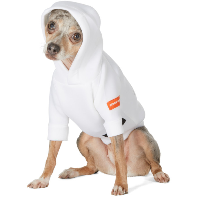HERON PRESTON HERON PRESTON WHITE VIP EDITION LOGO HOODIE