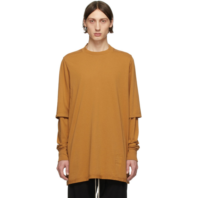 Rick Owens Drkshdw 黄褐色 Hustler T 恤 In 113 Tangeri