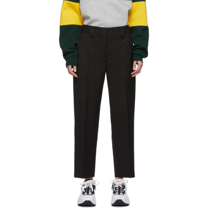 Click to view more detailed imagery on our partner's website Acne Studios Str02 Cropped Grain-de-poudre Trousers In Black