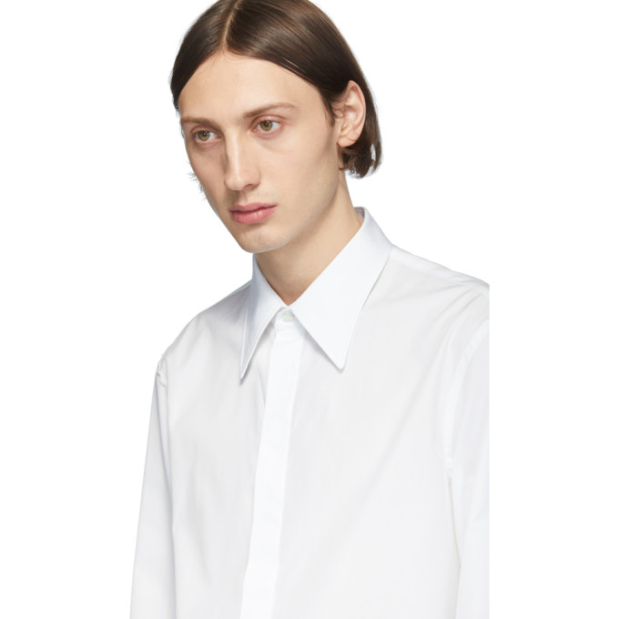 MAISON MARGIELA MAISON MARGIELA WHITE POPLIN SLIM-FIT SHIRT