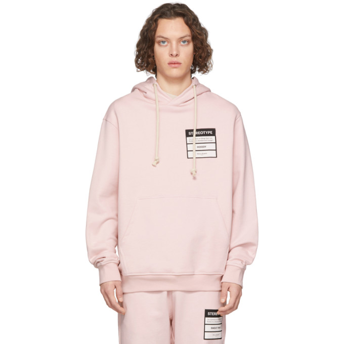 MAISON MARGIELA PINK 'STEREOTYPE' HOODIE