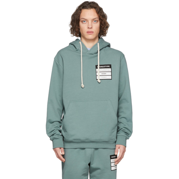 MAISON MARGIELA MAISON MARGIELA BLUE STEREOTYPE HOODIE