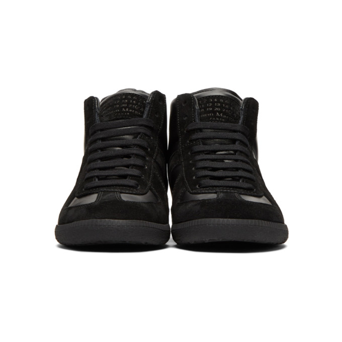 MAISON MARGIELA MAISON MARGIELA BLACK REPLICA HIGH-TOP SNEAKERS