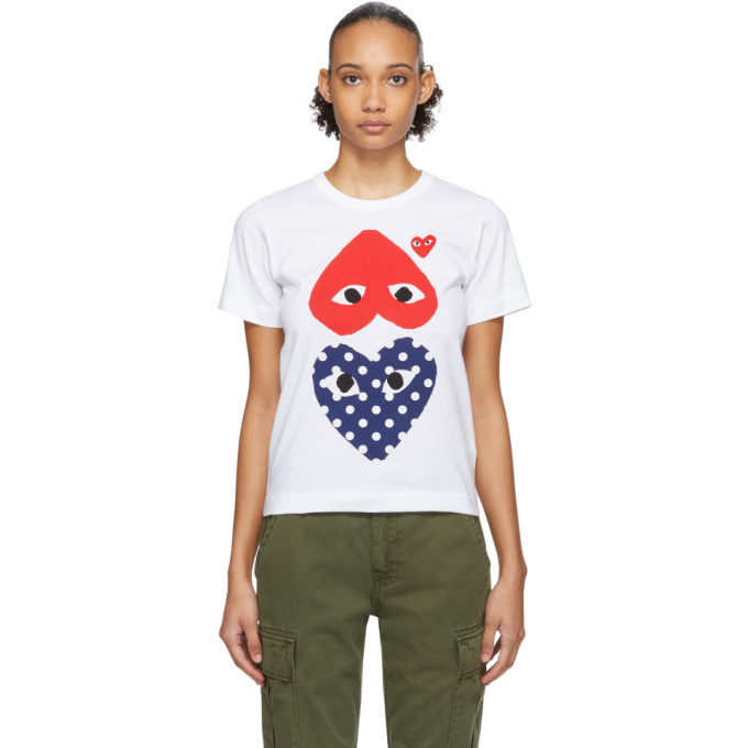 cdg upside down heart