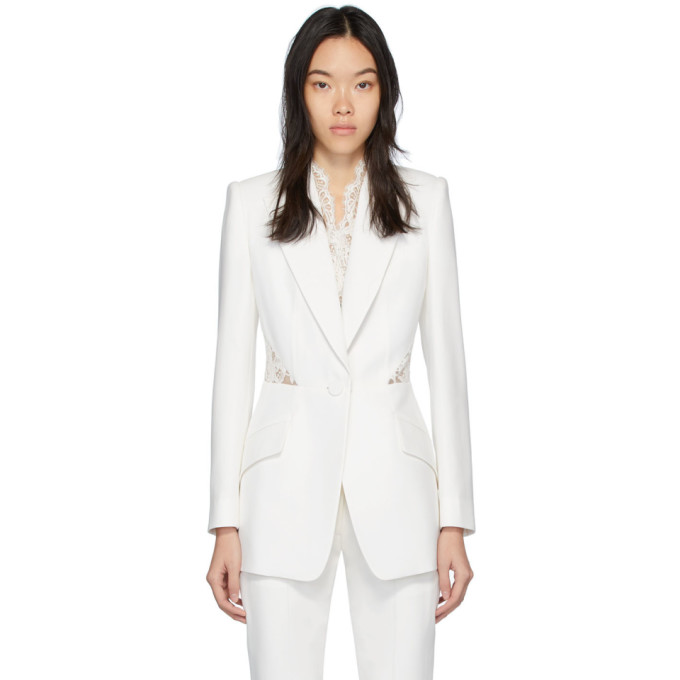 alexander mcqueen white jacket
