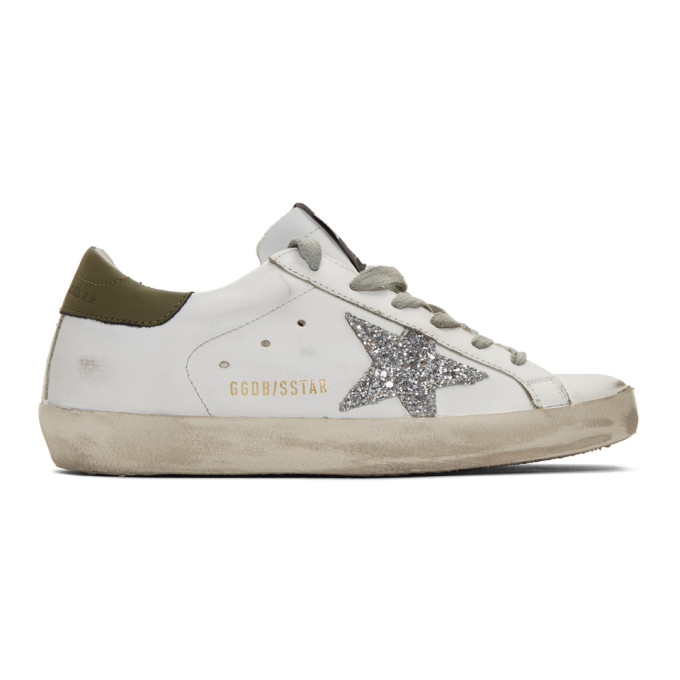 golden goose white and silver