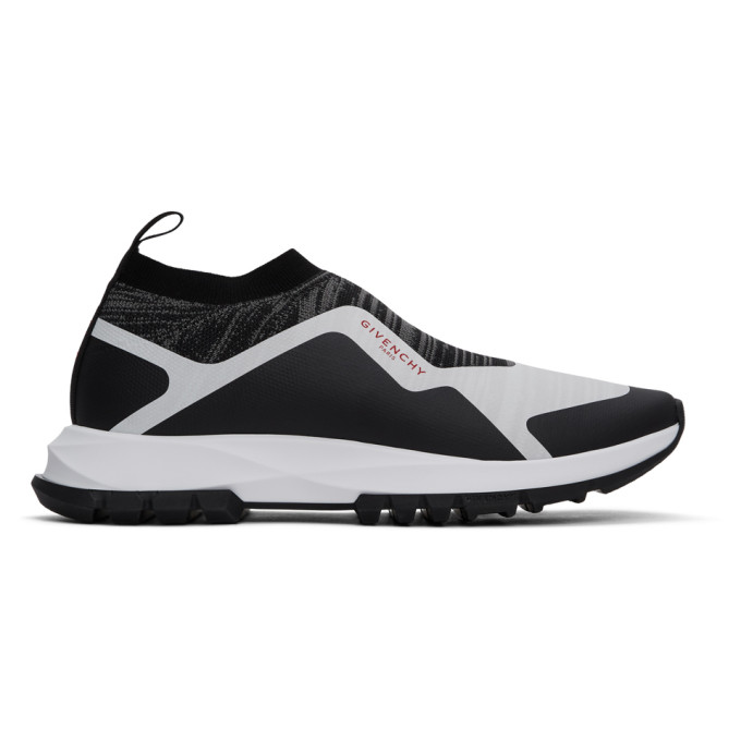 GIVENCHY GIVENCHY BLACK AND WHITE SPECTRE RUNNER SOCK LOW SNEAKERS