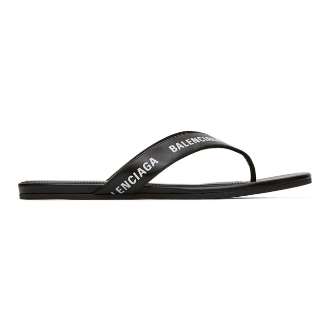 balenciaga logo sandals