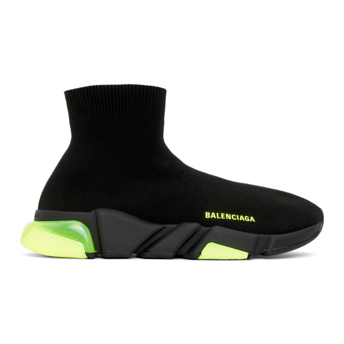 balenciaga black and neon green