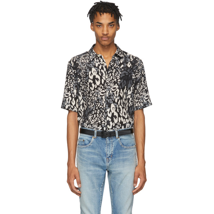 saint laurent leopard shirt