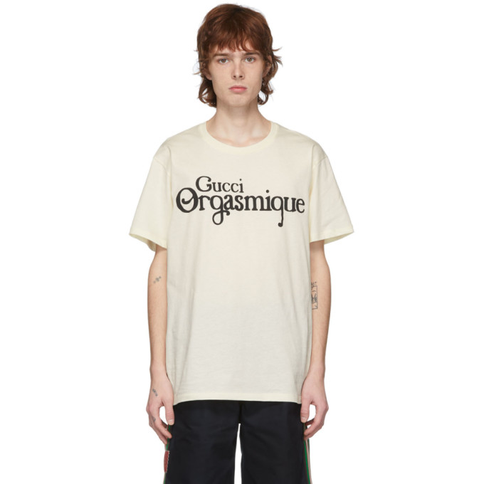 GUCCI OFF-WHITE 'GUCCI ORGASMIQUE' T-SHIRT