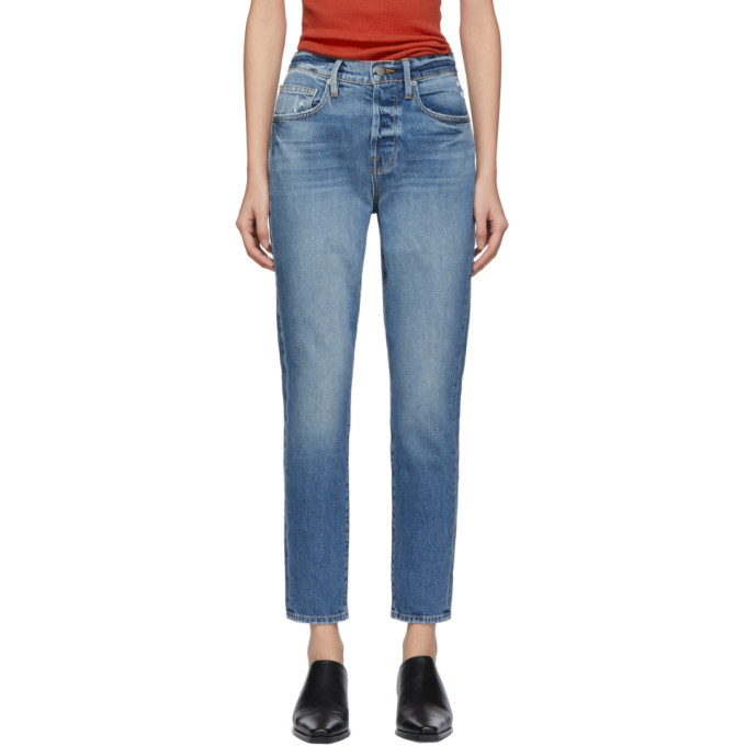 FRAME BLUE MIX POCKET 'LE ORIGINAL SKINNY' JEANS