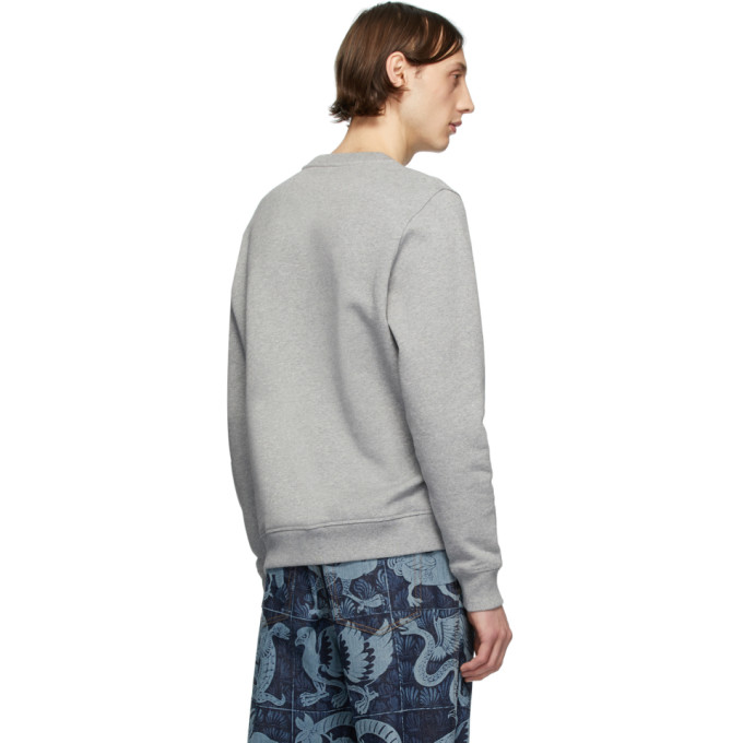 LOEWE LOEWE GREY EMBROIDERED SWEATSHIRT