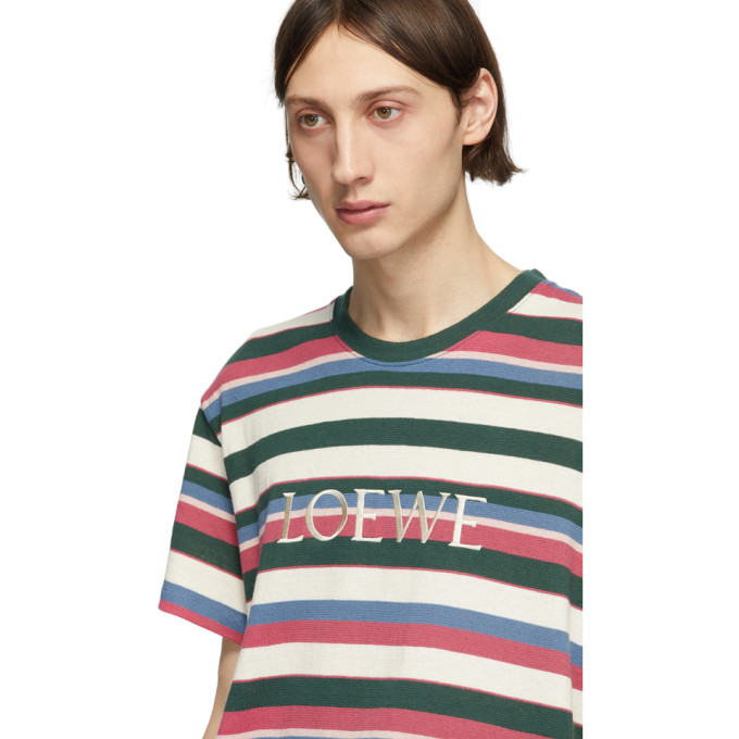 LOEWE MULTICOLOR STRIPED T-SHIRT