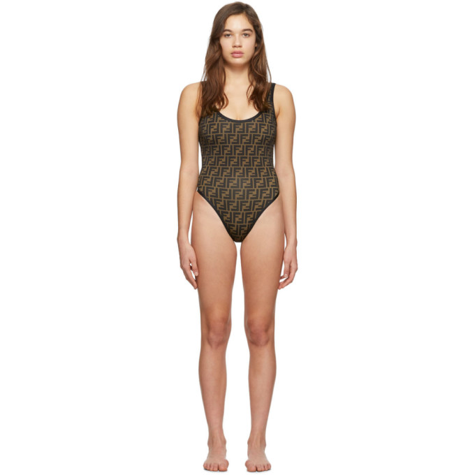 fendi ff logo swimsuit