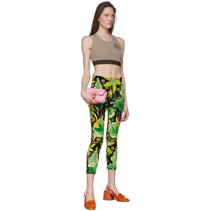 FENDI ORANGE CROC SLINGBACK HEELS