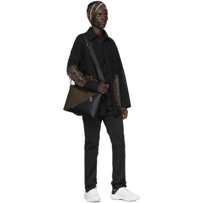 FENDI FENDI WHITE MESH FOREVER FENDI SNEAKERS