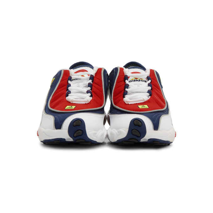 ADIDAS ORIGINALS ADIDAS ORIGINALS WHITE AND NAVY FYW 98 SNEAKERS