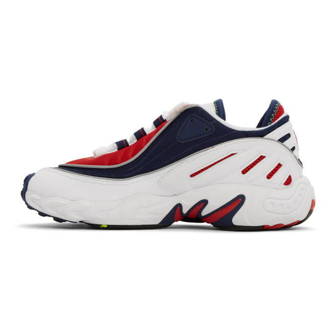 ADIDAS ORIGINALS ADIDAS ORIGINALS WHITE AND NAVY FYW 98 SNEAKERS