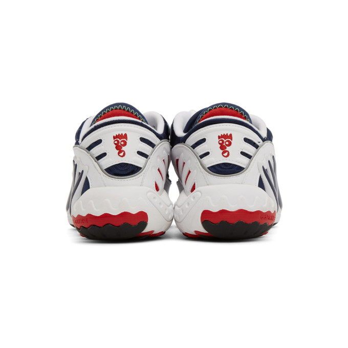 ADIDAS ORIGINALS ADIDAS ORIGINALS WHITE AND NAVY FYW 98 SNEAKERS