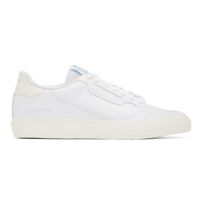 ADIDAS ORIGINALS ADIDAS ORIGINALS WHITE UNITY EDITION CONTINENTAL VULC SNEAKERS