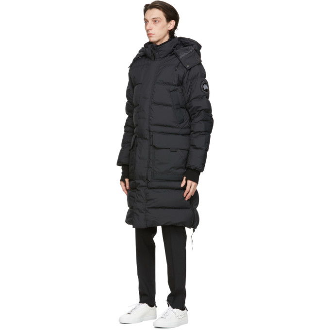 CANADA GOOSE BLACK 'BLACK LABEL' WARWICK PARKA