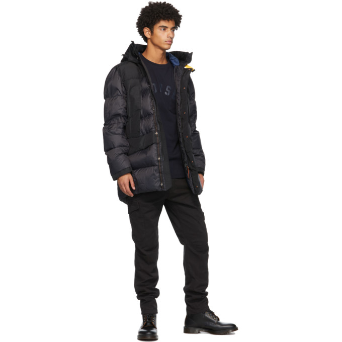 PARAJUMPERS NAVY DOWN SHEDIR COAT