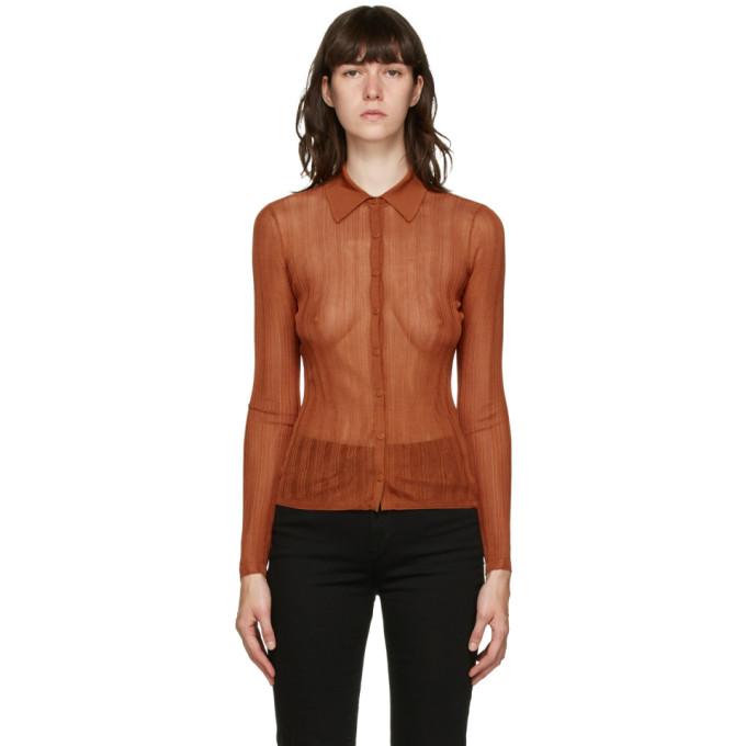RAG & BONE RAG AND BONE ORANGE PACEY CARDIGAN