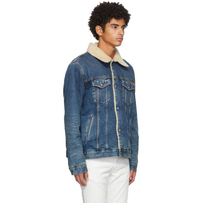 NUDIE JEANS BLUE DENIM BONNY SHINE JACKET