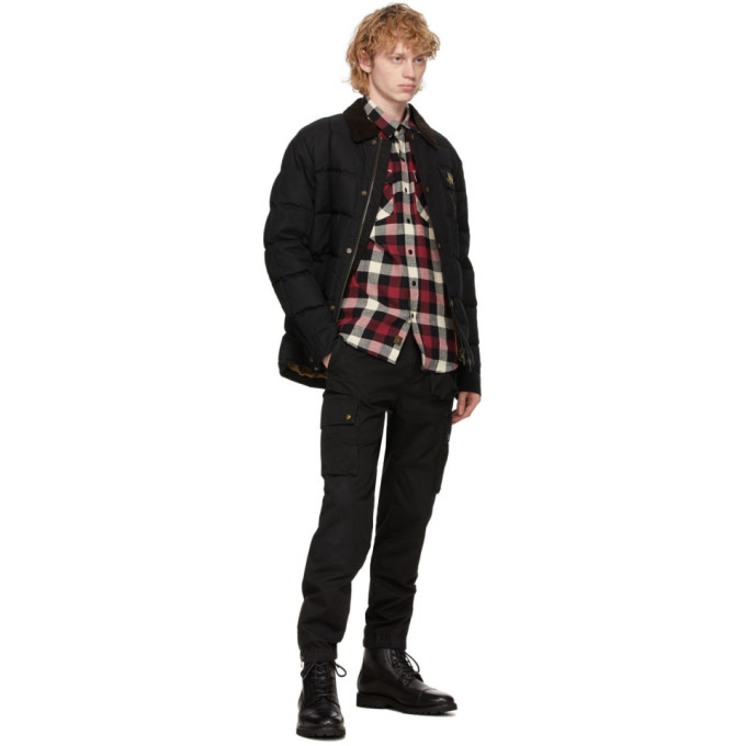 BELSTAFF BELSTAFF RED AND WHITE CHECK WESTERN SHIRT