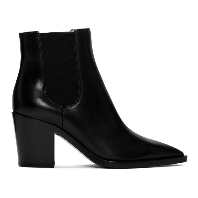 GIANVITO ROSSI GIANVITO ROSSI BLACK ROMNEY BOOTS