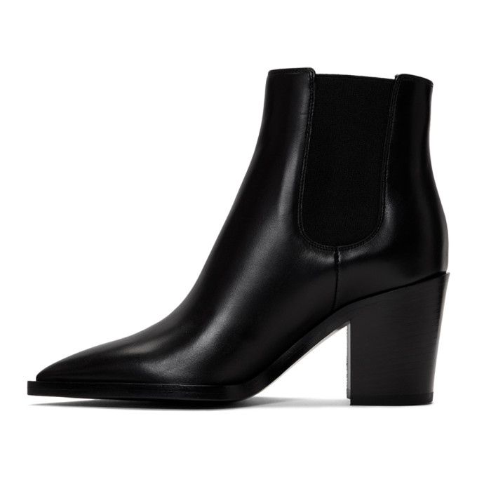 GIANVITO ROSSI GIANVITO ROSSI BLACK ROMNEY BOOTS