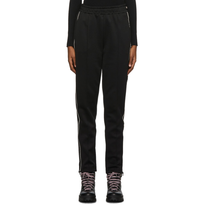 MONCLER BLACK CONTRACT LINE DETAIL LOUNGE PANTS