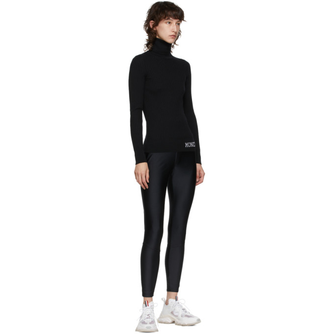 MONCLER MONCLER BLACK RIBBED TURTLENECK