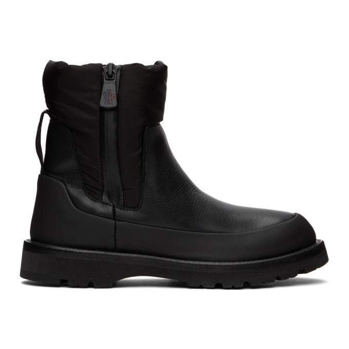 MONCLER BLACK RAIN DON'T CARE BOOTS