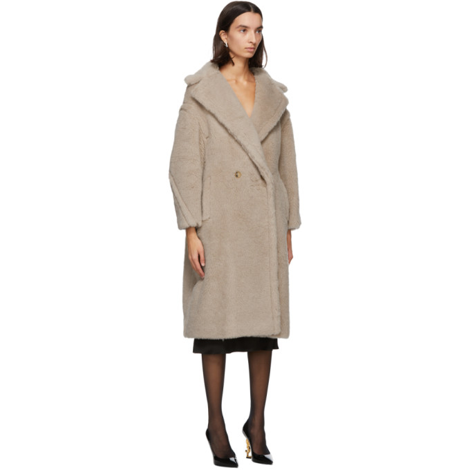 MAX MARA BEIGE TEDDY BEAR COAT