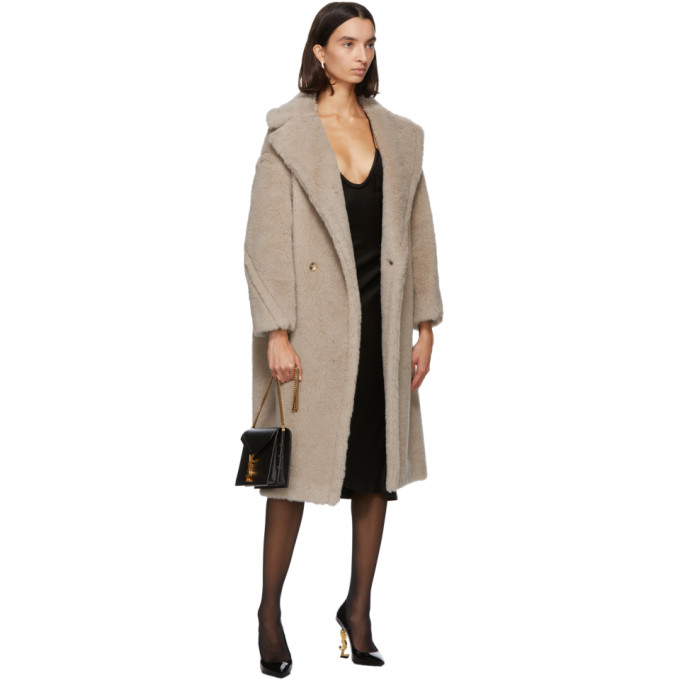 MAX MARA BEIGE TEDDY BEAR COAT