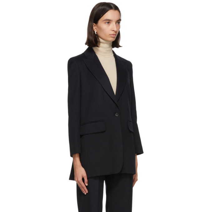 MAX MARA MAX MARA NAVY CAMEL WOOL EVA BLAZER