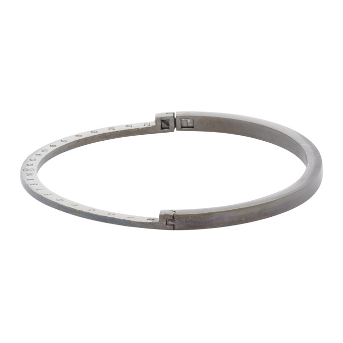 MAISON MARGIELA SILVER BURATTO BANGLE BRACELET