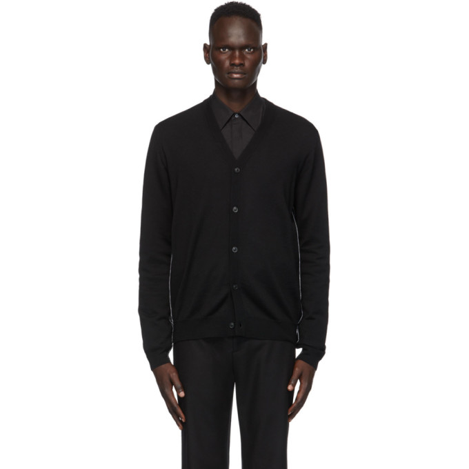 MAISON MARGIELA MAISON MARGIELA BLACK WOOL CARDIGAN