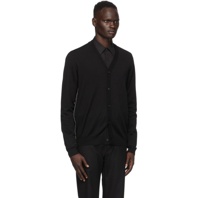MAISON MARGIELA MAISON MARGIELA BLACK WOOL CARDIGAN