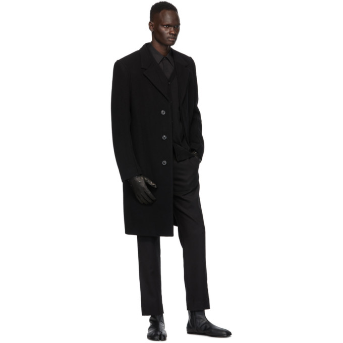 MAISON MARGIELA MAISON MARGIELA BLACK WOOL CARDIGAN