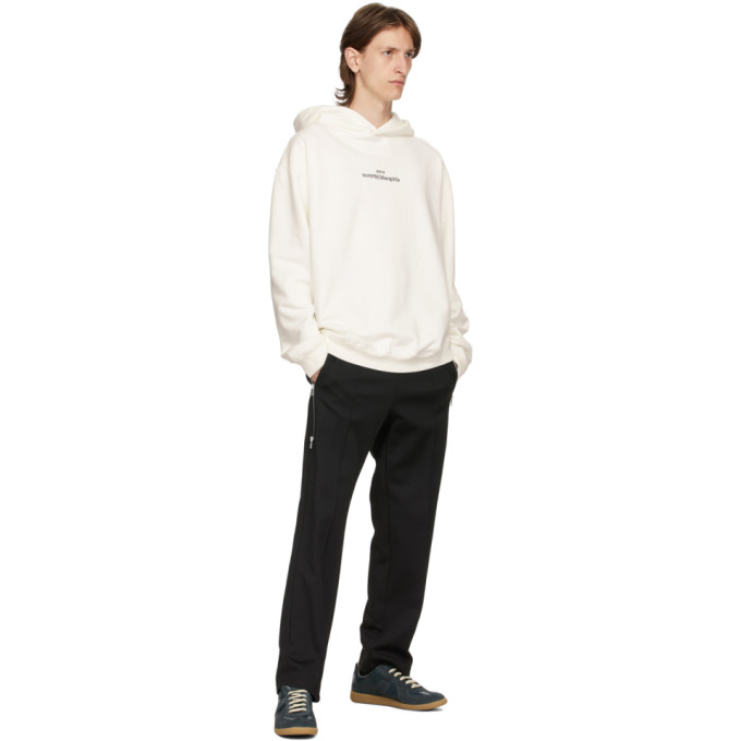 MAISON MARGIELA MAISON MARGIELA OFF-WHITE LOGO HOODIE